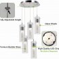Hykolity 5-Light Pendant Ceiling Fixture, Integrated LED Kitchen Lighting