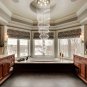 Crystal Raindrop Chandelier Lighting Flush LED Ceiling Light Fixture Pendant Livingroom Double Swirl