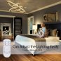 Crystal Chandelier Pendant Light Dimmable with Remote Control Temperature Adjustable LED Light