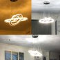 Crystal Chandelier Pendant Light Dimmable with Remote Control Temperature Adjustable LED Light