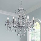 Crystal Raindrop Chandelier Lighting Flush Mount LED Ceiling Light Fixture Pendant 12 Bulbs