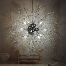 GDNS Chandeliers Firework LED Light Stainless Steel Crystal Pendant Lighting Ceiling Light