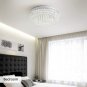 LED Ceiling Light Crystal Chandelier ETL Dimmable Lighting Flush Mount Crystal Raindrop Pendant Lamp
