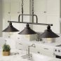 Zeyu Industrial 3-Light Pendant Lighting, Vintage Kitchen Island Light with Oil Rubbed Bronze Finish