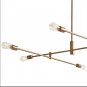 Rivet Mid-Century Modern Metal Rod Ceiling Pendant Lamp