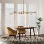 Rivet Mid-Century Modern Metal Rod Ceiling Pendant Lamp