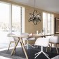 Lamp Chandelier Rural Style Industrial Chandelier with Metal Lampshade of Farmhouse Black Chandelier
