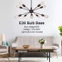 Type of BulbPutnik Twig Chandelier Lighting Drawing Nickel Medieval Modern Pendant Ceiling Lamp