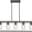 Vinluz Bronze Modern Chandelier 5 Lamp Kitchen Island Chandelier