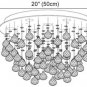 Morse Modern K9 Crystal Chandelier Embedded Led Ceiling Lamp Chandelier Chandelier for Living Room