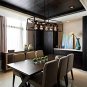 Alice House 8 "island Lights, 5 Lights Kitchen Chandelier, Brown Finish Dining Room Chandelier