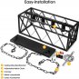 Industrial Kitchen Island Pendant Lighting Rectangular Vintage Rustic 4-Light Hanging Pendant Light