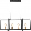 Lingkai Modern Kitchen Island Chandelier Chandelier Industrial Chandelier Matte Black Bronze Finish