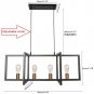 Lingkai Modern Kitchen Island Chandelier Chandelier Industrial Chandelier Matte Black Bronze Finish