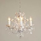 Crystal Marie Theresa Chandelier Lighting 4 Arms/Lights Clear Glass Crystals