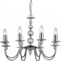 Clear Glass Balls  8  Light Candle Chandelier Cap Type