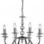 Clear Glass Balls  8  Light Candle Chandelier Cap Type