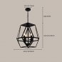 Decorative Lamps Vintage Industrial Style Wrought Iron Restaurant Candle Tube Chandelie