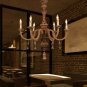 Color Shade Pendant Lamp Retro Pendant Chandelier Wrought Iron Lamp Holder Lamp Adjustable Height