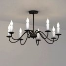 Candle Ceiling Lighting Chandelier Pendant Light Industrial E14 Socket for House Loft Living Room
