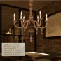 Color Shade Pendant Lamp Retro Pendant Chandelier Wrought Iron Lamp Holder Lamp Adjustable Height