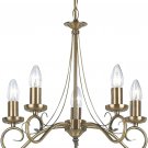 5 Light Candle-Style Ceiling Chandelier  Cap Type