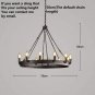 Wrought Iron Chandelier Circular Living Room Individually Decorated Cafe Warrior Candle Chandelier