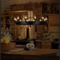 Wrought Iron Chandelier Circular Living Room Individually Decorated Cafe Warrior Candle Chandelier