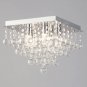 Small Square Bathroom IP44 Rated Flush Mounted Ceiling Light in Chrome (5 Light)