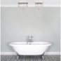 Small Square Bathroom IP44 Rated Flush Mounted Ceiling Light in Chrome (5 Light)