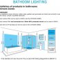 Small Square Bathroom IP44 Rated Flush Mounted Ceiling Light in Chrome (4 Light)
