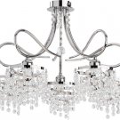 European Modern Style 5 LED Crystal Ceiling Lights Chandeliers