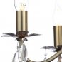 Illuminate Lagos Elegant And Spectacular Metal And Glass 5 Light Chandelier With Wonderful Design