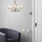 Illuminate Lagos Elegant And Spectacular Metal And Glass 5 Light Chandelier With Wonderful Design