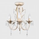 Traditional Style Distressed Cream Shabby Chic 3 Way Ceiling Light Chandeliers