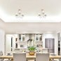 Traditional Style Distressed Cream Shabby Chic 3 Way Ceiling Light Chandeliers