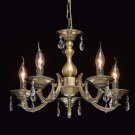 Classic Elegant Candles Chandelier Clear Cryst al Pendant 5-Flame Living Room/Dining Hall