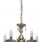 Classic Elegant Candles Chandelier Clear Cryst al Pendant 5-Flame Living Room/Dining Hall