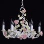 Provence Flower Candle Chandelier 6 Bulbs [Grade A Energy] Colour Temperature