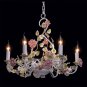 Provence Flower Candle Chandelier 6 Bulbs [Grade A Energy] Colour Temperature