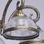 Classic Chandelier Ceiling Light Brass Metal Glass [Energy Class A]