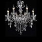 Cap TypeIglobalbuy Crystal Chandelier 6 Arm Chrome Ceiling Light Candle Pendant Lamp