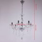 Cap TypeIglobalbuy Crystal Chandelier 6 Arm Chrome Ceiling Light Candle Pendant Lamp