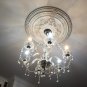 Cap TypeIglobalbuy Crystal Chandelier 6 Arm Chrome Ceiling Light Candle Pendant Lamp