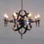 Round Candle Chandelier Ceiling Pendant Light Living Room Hallway or Country House Chandelier