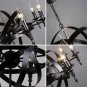 Round Candle Chandelier Ceiling Pendant Light Living Room Hallway or Country House Chandelier