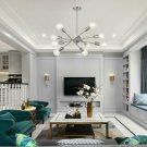 Chandelier Lighting Brushed Nickel Pendant with Adjustable ArmsBrushed Nickel Pendant Lighting