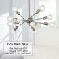 Chandelier Lighting Brushed Nickel Pendant with Adjustable ArmsBrushed Nickel Pendant Lighting