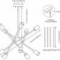 Chandelier Lighting Brushed Nickel Pendant with Adjustable ArmsBrushed Nickel Pendant Lighting