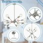 Chandelier Lighting Brushed Nickel Pendant with Adjustable ArmsBrushed Nickel Pendant Lighting